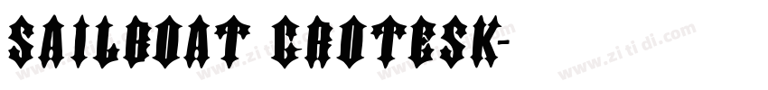 Sailboat Grotesk字体转换